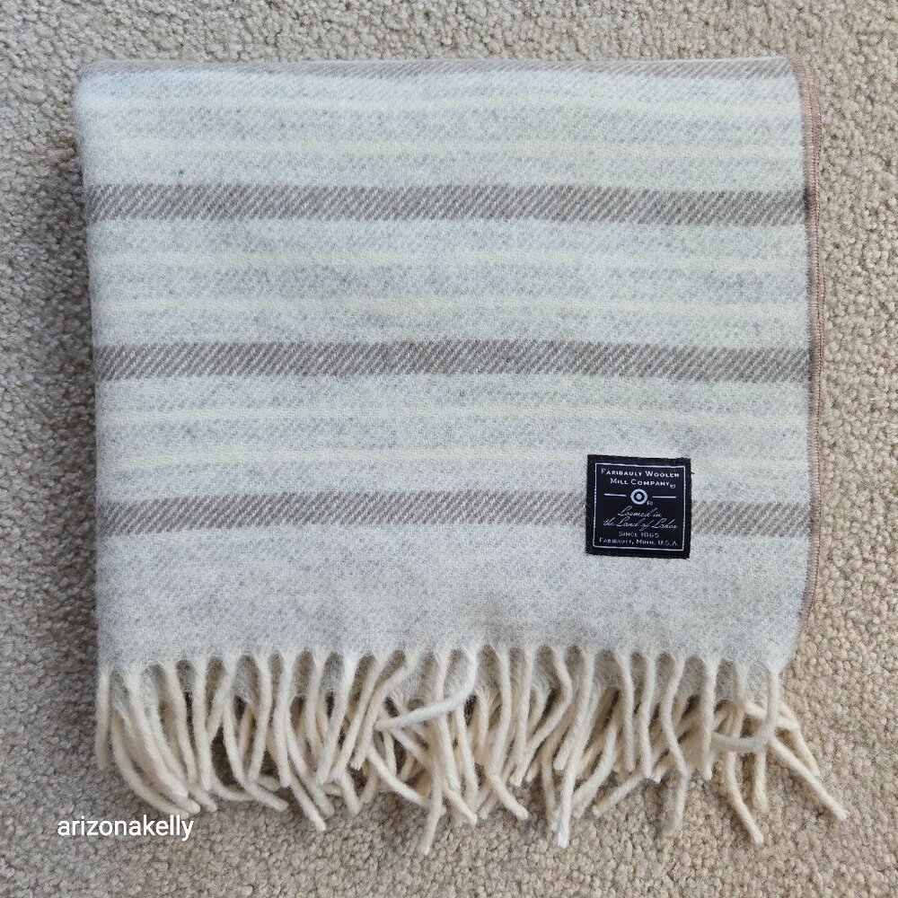 NWOT Thick Wool Scarf MADE IN USA